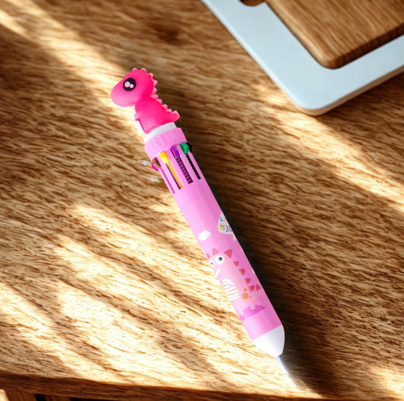 Stylo bille 10 couleurs kawaii motif licorne ou patte de chat