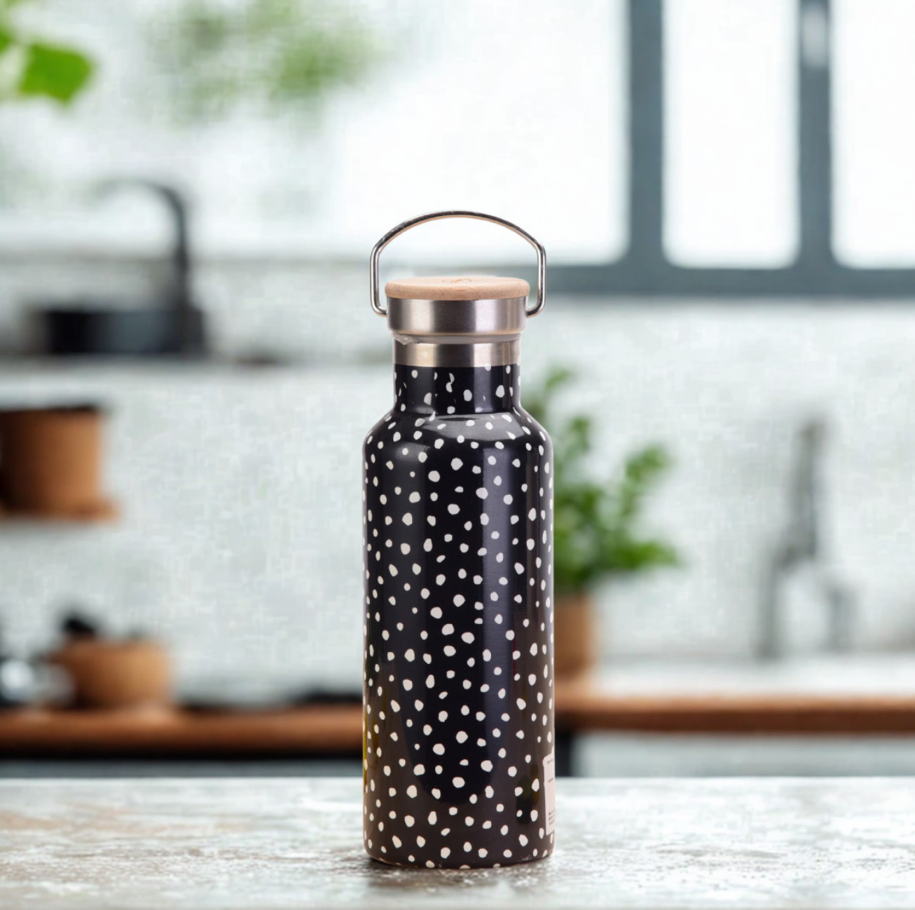Gourde isotherme inox 500ml motifs floraux