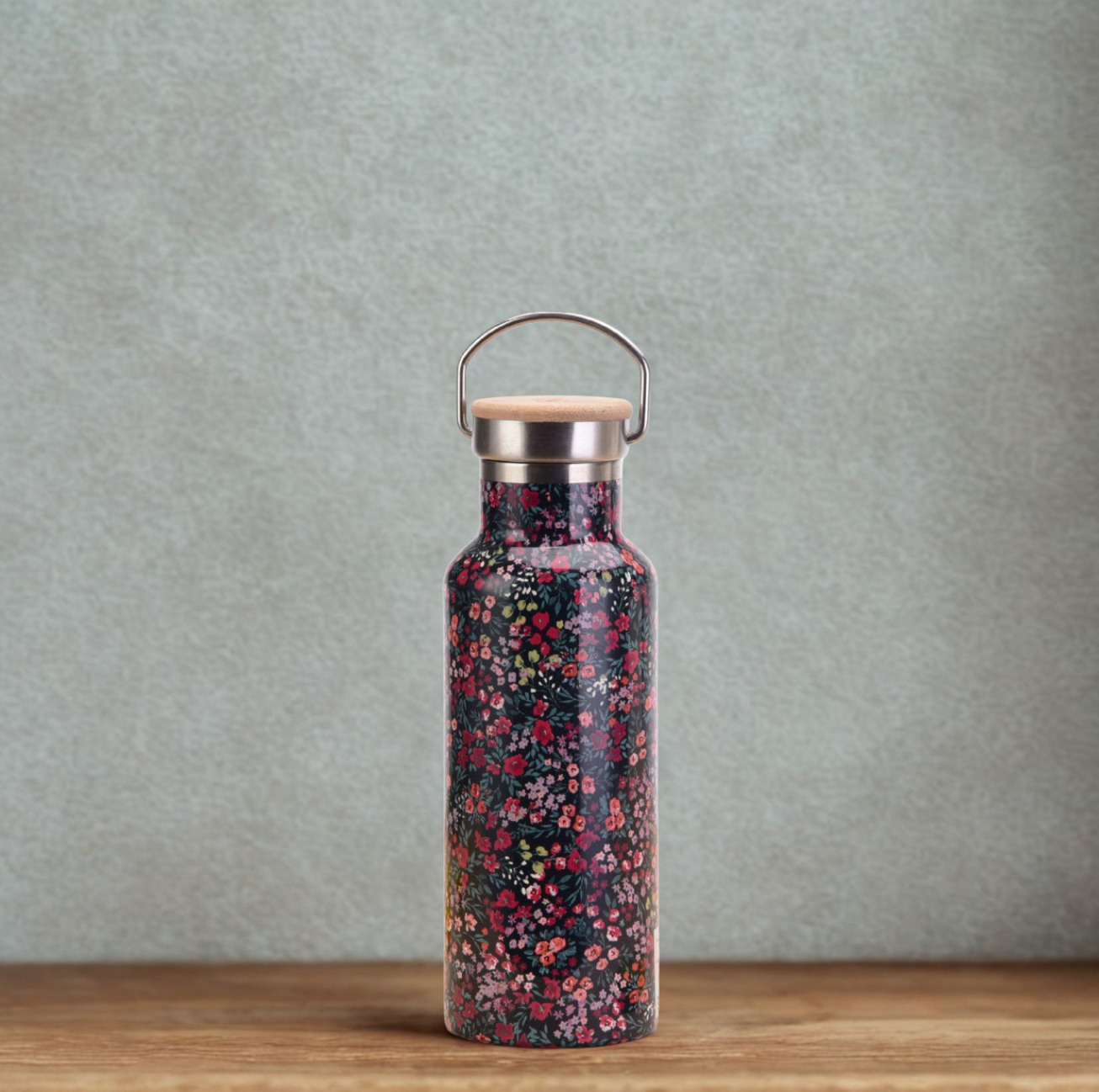 Gourde isotherme inox 500ml motifs floraux