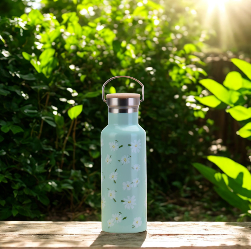 Gourde isotherme inox 500ml motifs floraux