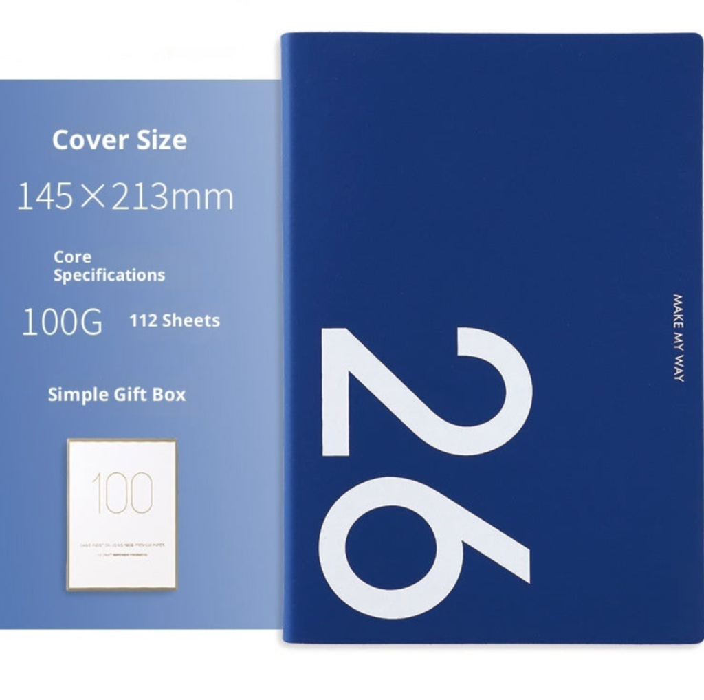 Agenda A5 simili cuir planning hebdomadaire 2 pages par semaine