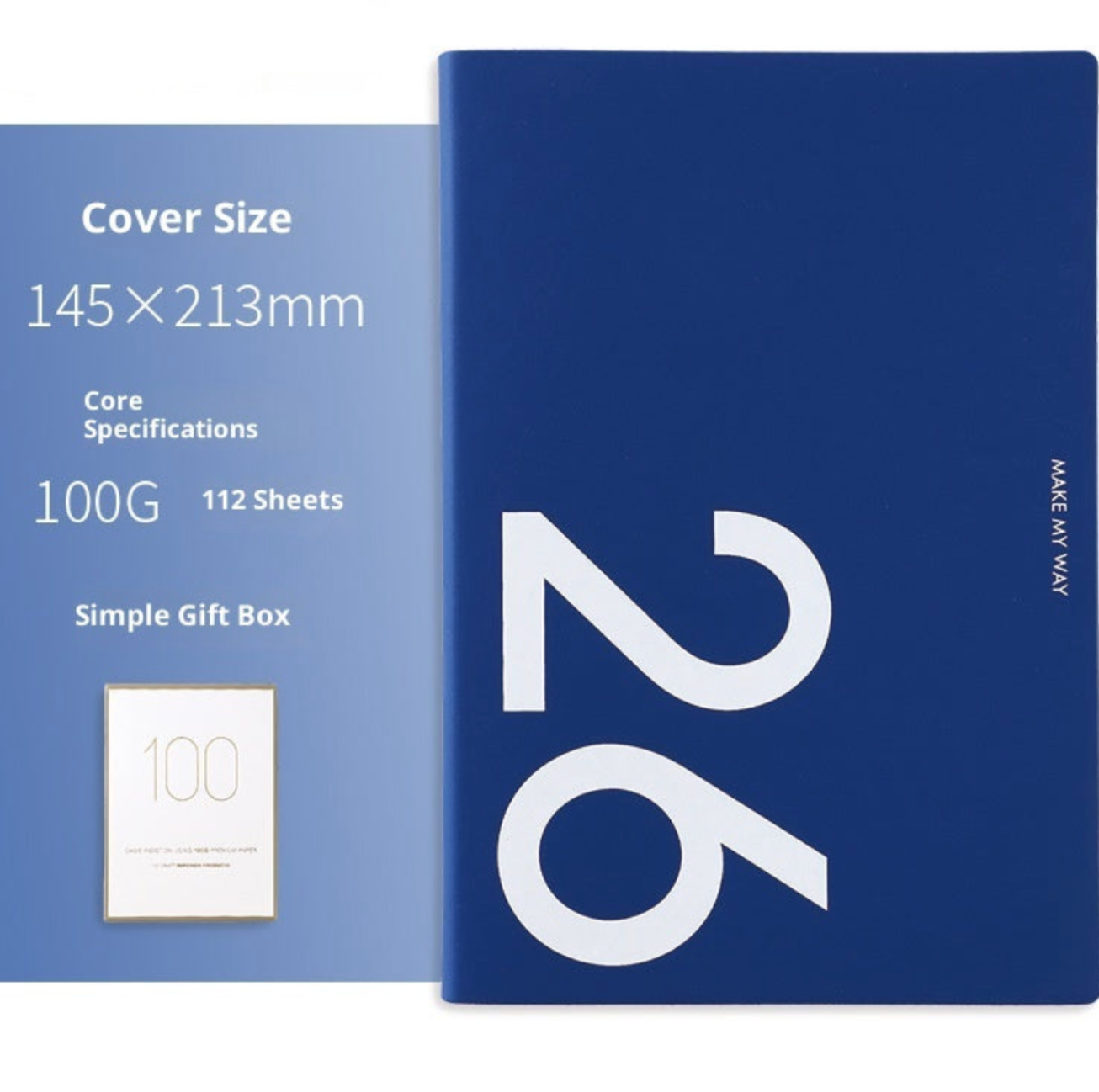 Agenda A5 simili cuir planning hebdomadaire 2 pages par semaine