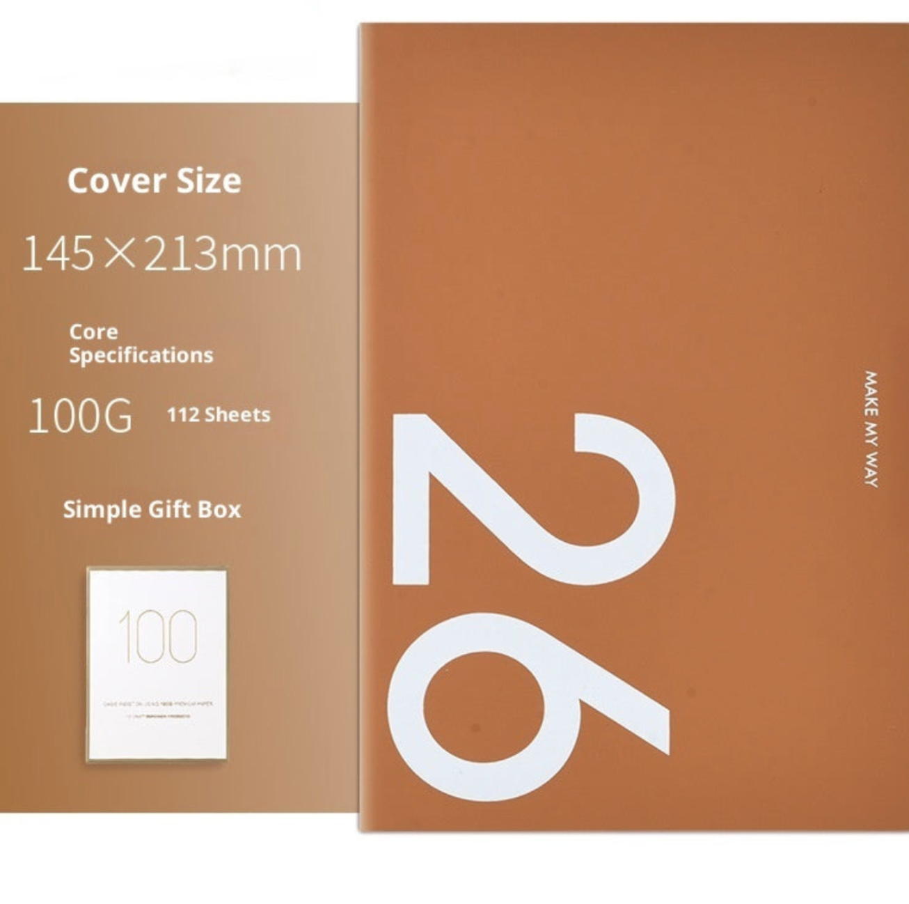 Agenda A5 simili cuir planning hebdomadaire 2 pages par semaine
