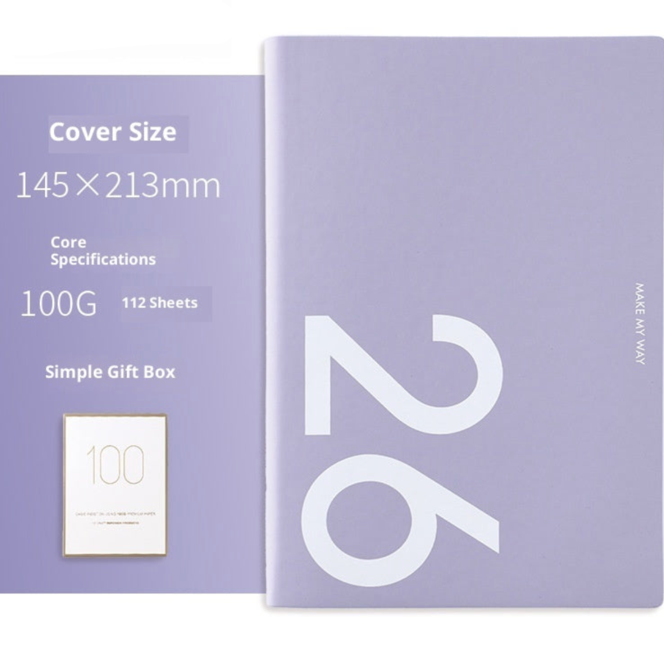 Agenda A5 simili cuir planning hebdomadaire 2 pages par semaine