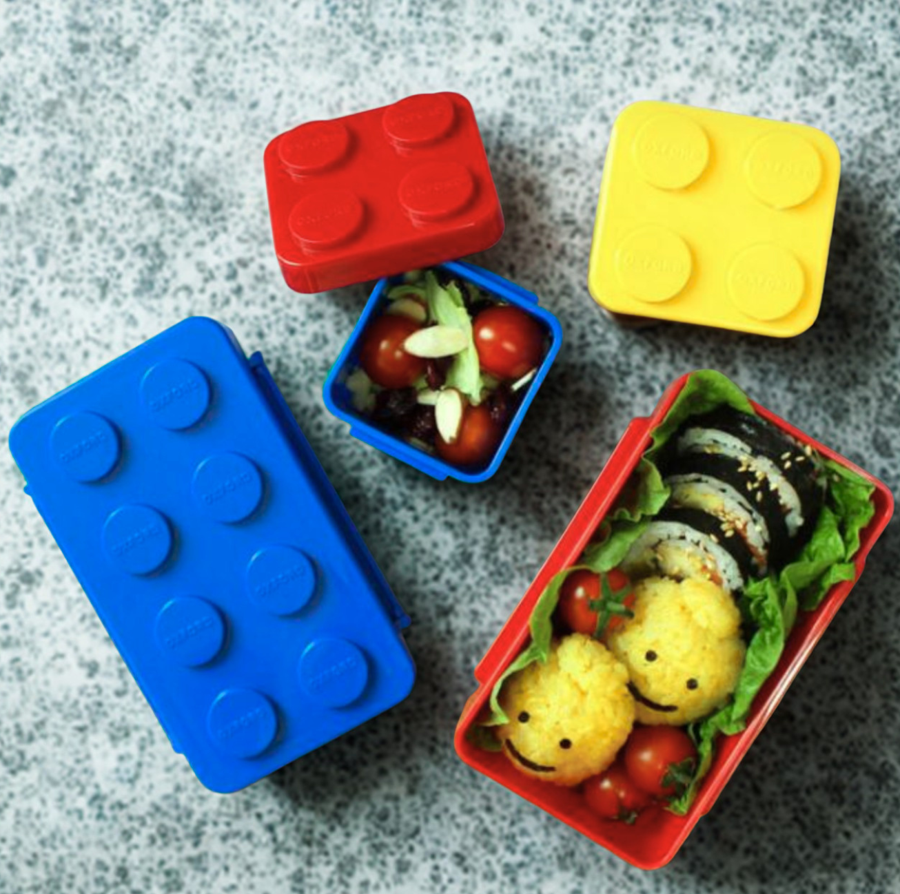 Set Boîtes à Lunch Briques de Construction Kawaii