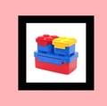 Set Boîtes à Lunch Briques de Construction Kawaii