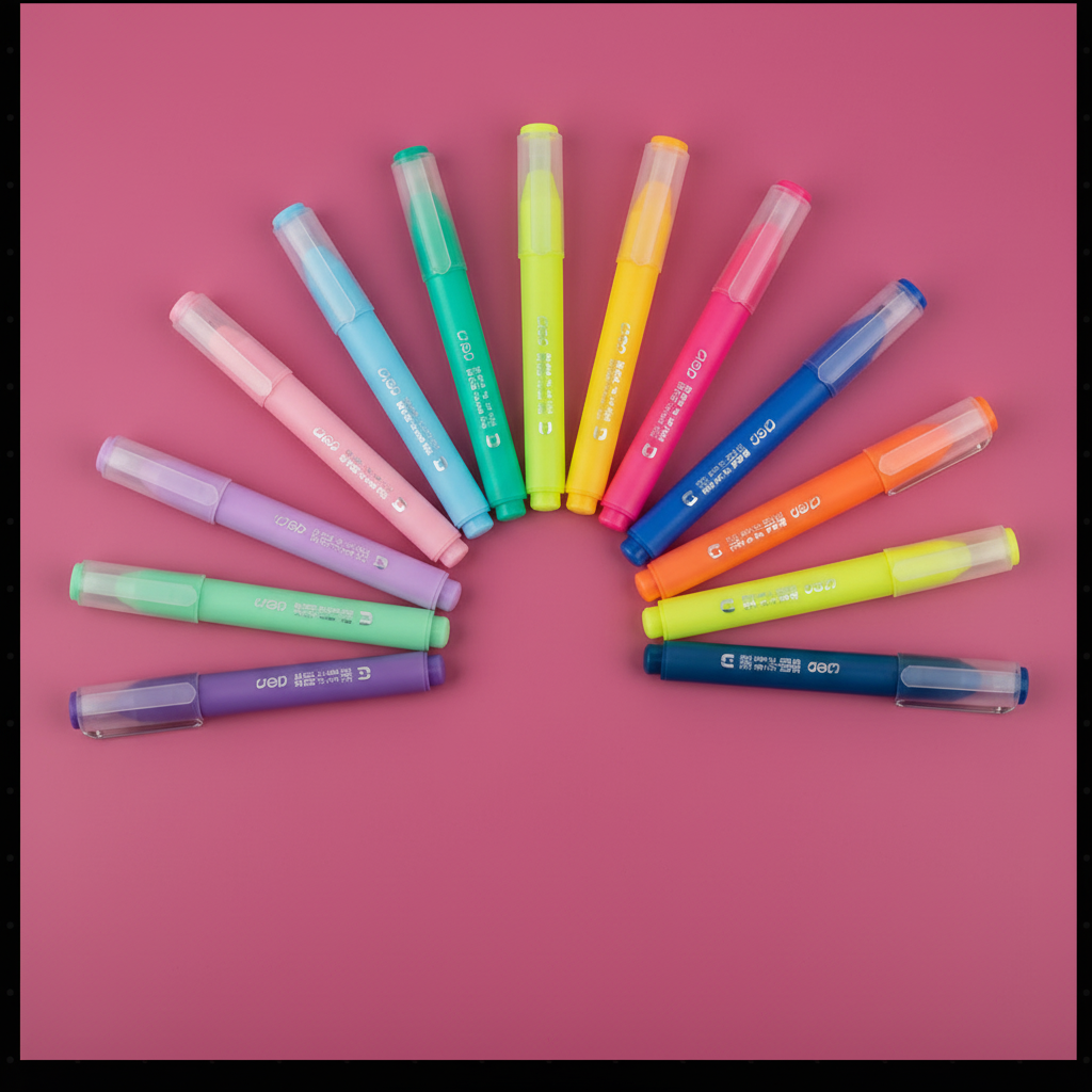 Cover surligneurs kawaii