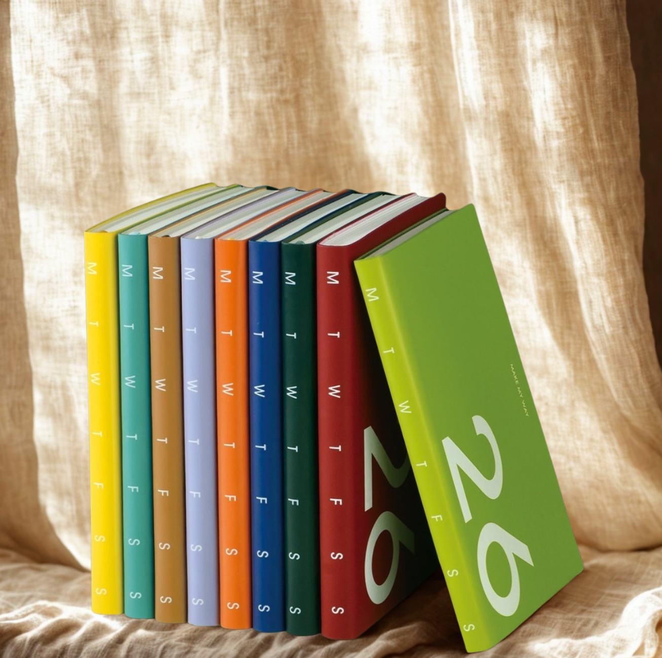 Agenda A5 simili cuir planning hebdomadaire 2 pages par semaine