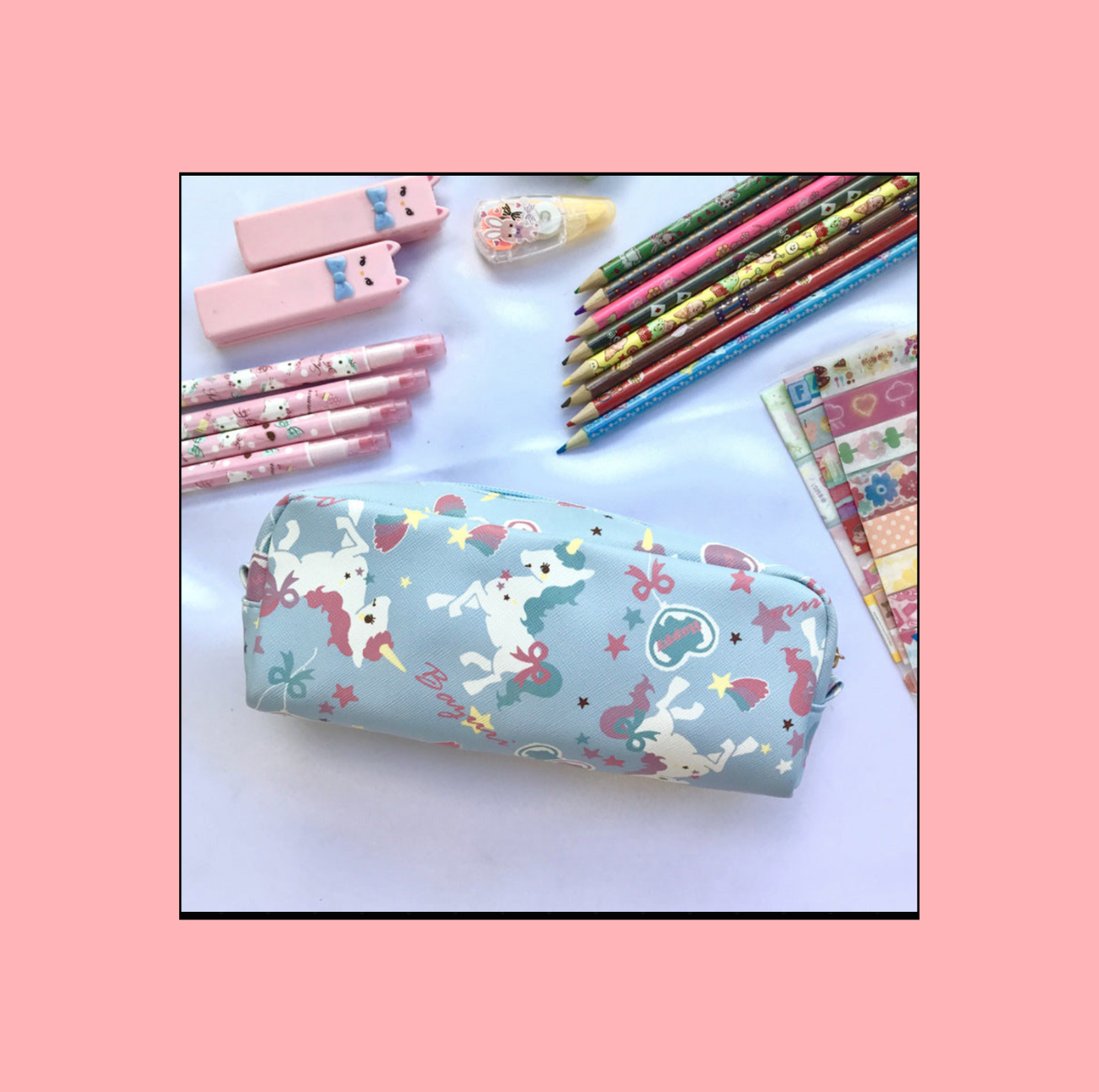 Trousse Kawaii Motifs Animaux