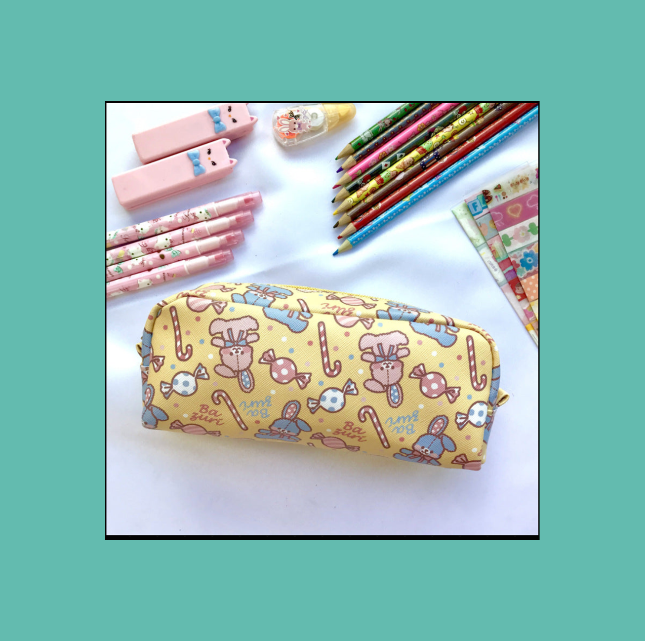 Trousse Kawaii Motifs Animaux