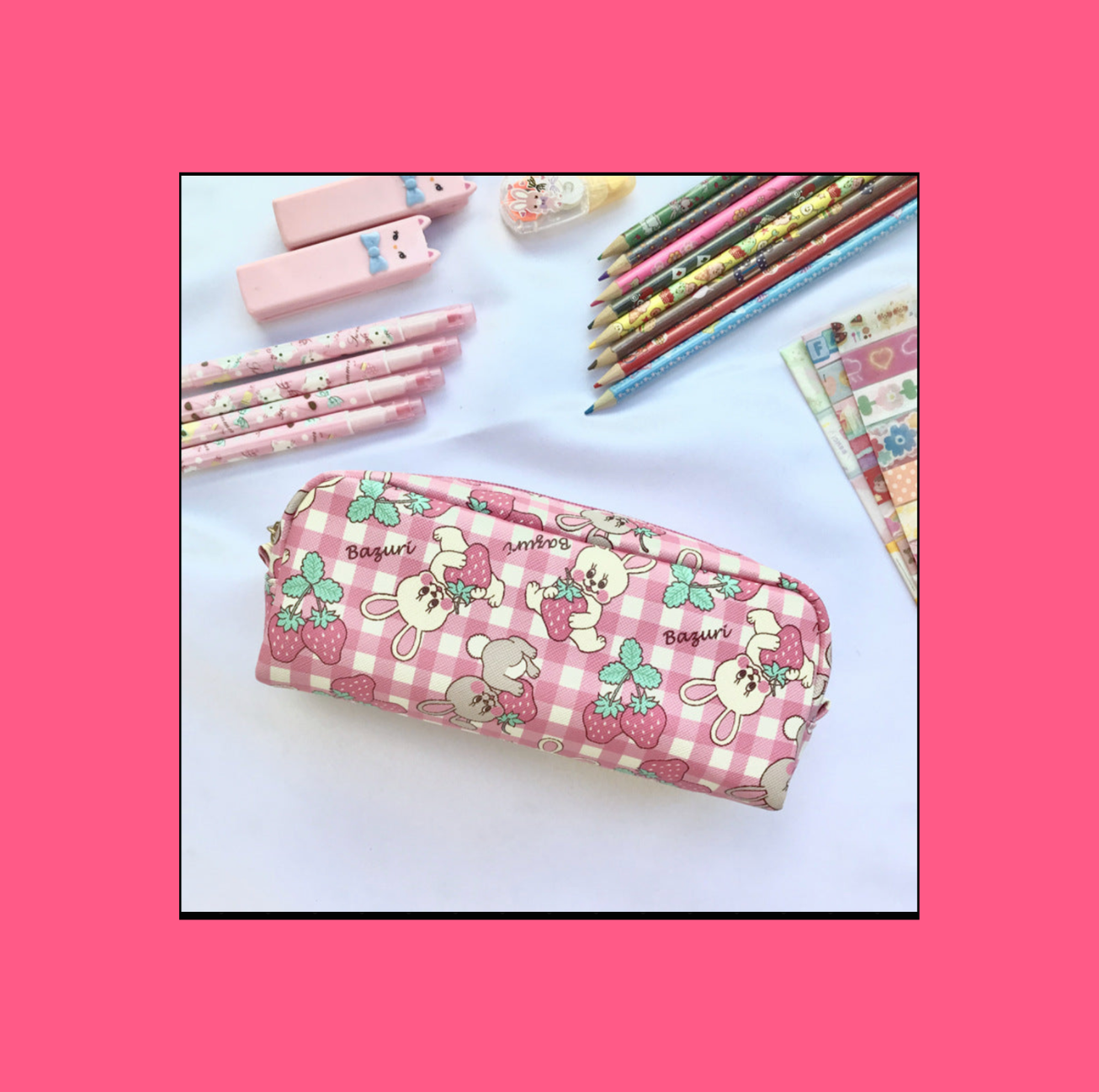 Trousse Kawaii Motifs Animaux
