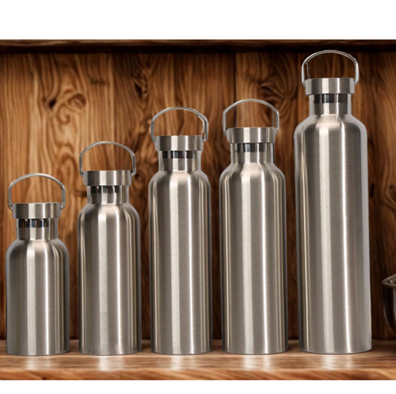 Gourde isotherme en inox double paroi 12h chaud/froid