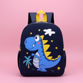 Sac dinosaure bleu fond rose vif