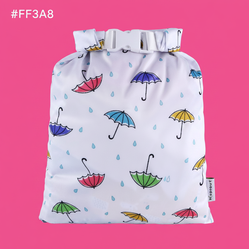 Sac parapluies fond rose foncé