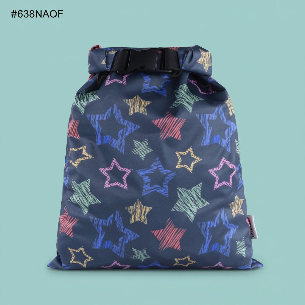 Sac étoiles fond teal