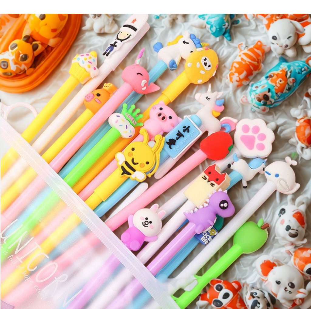 Stylos encre carbone pocket set kawaii