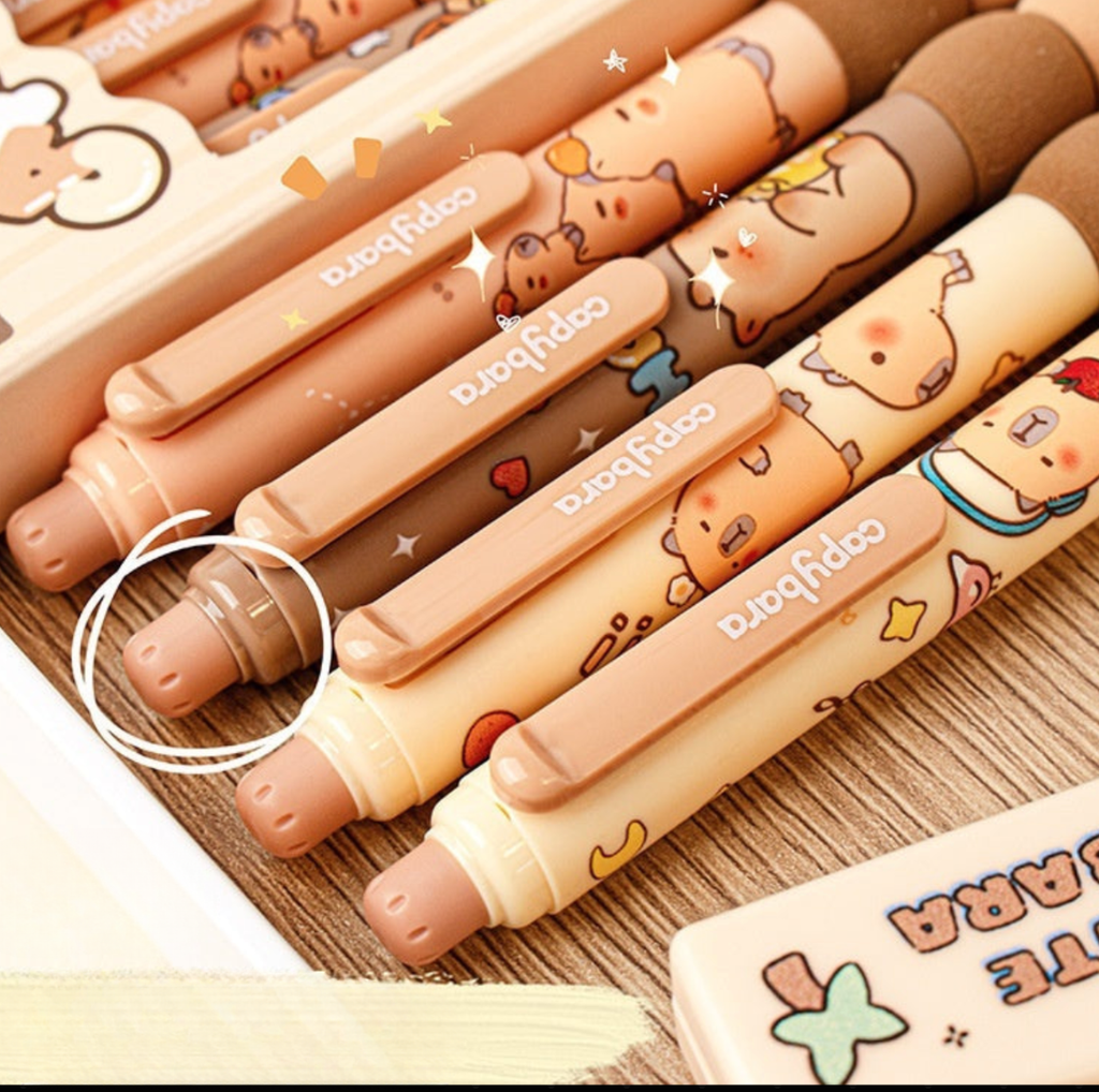 Stylos animaux mignons boîte de 4