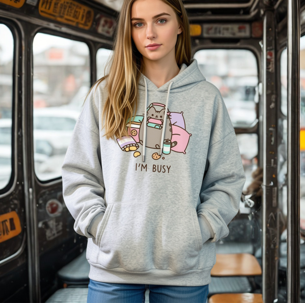 Hoodie Kawaii Chat Style Harajuku Manches Longues