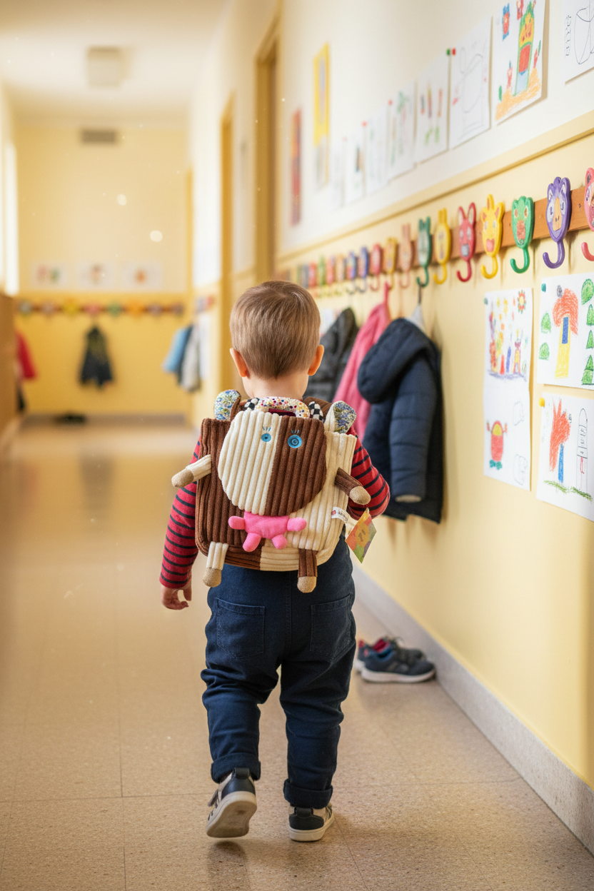 Tout-petit couloir maternelle