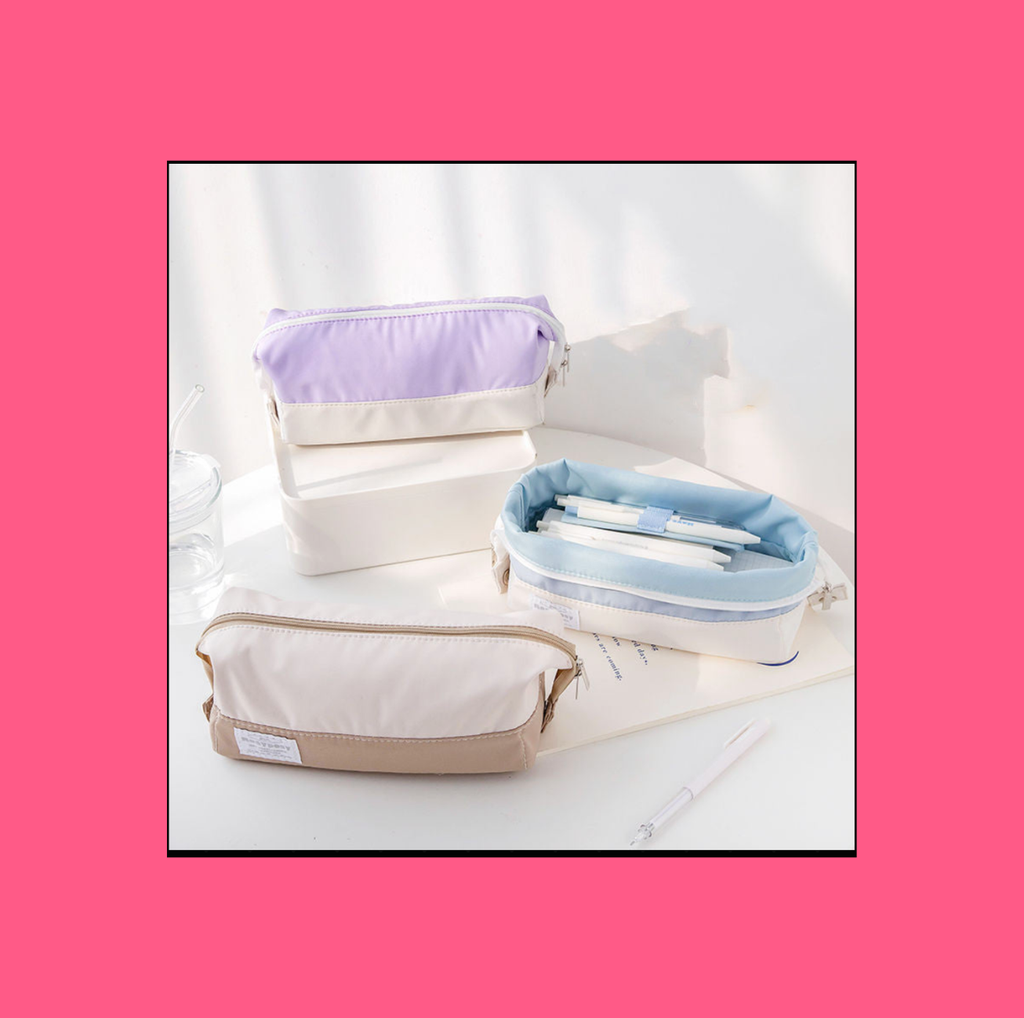 Trousse pot à crayons 2 en 1 style bubble tea kawaii